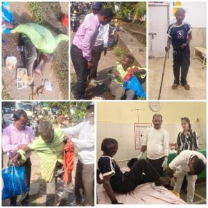 Read more about the article चंदगड येथील बेवारस उच्चशिक्षित जानू धुमाले यांना सामाजिक बांधिलकी कडून जीवदान.