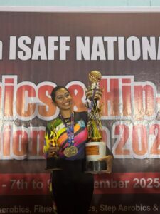 Read more about the article राष्ट्रीय एरोबिक्स व हिप-हॉप स्पर्धा