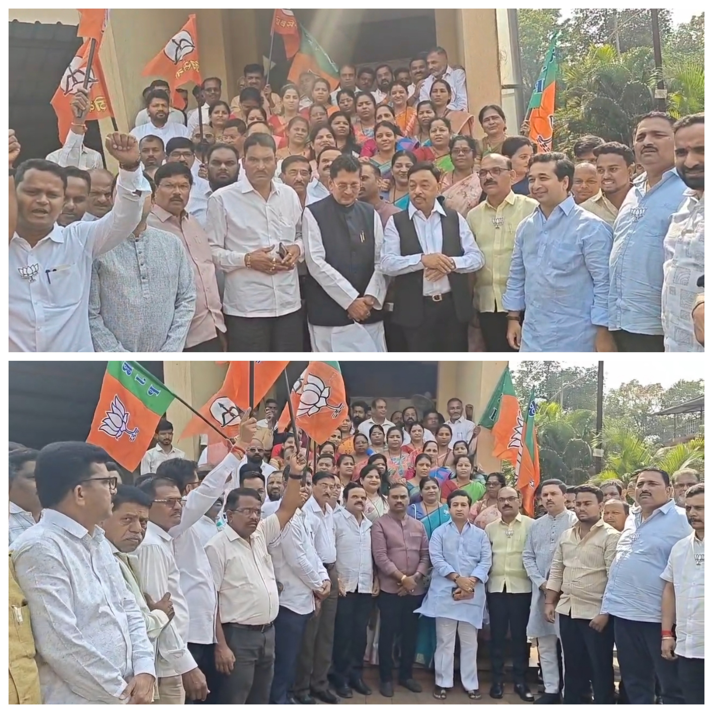 You are currently viewing मुंबई महानगरपालिकेच्या विजयानंतर कणकवलीत महायुतीचा जल्लोष