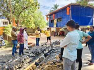 Read more about the article जुनाबाजार होळीचा खुंट येथे चुकीच्या पद्धतीने सुरू असलेले गॅस पाईपलाईन काम रोखले