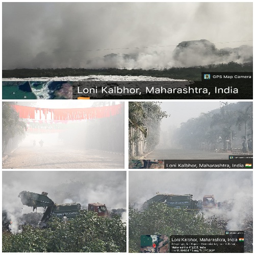 You are currently viewing लोणी काळभोर मुळा-मुठा नदीपात्रातील कचऱ्याची आग कायम