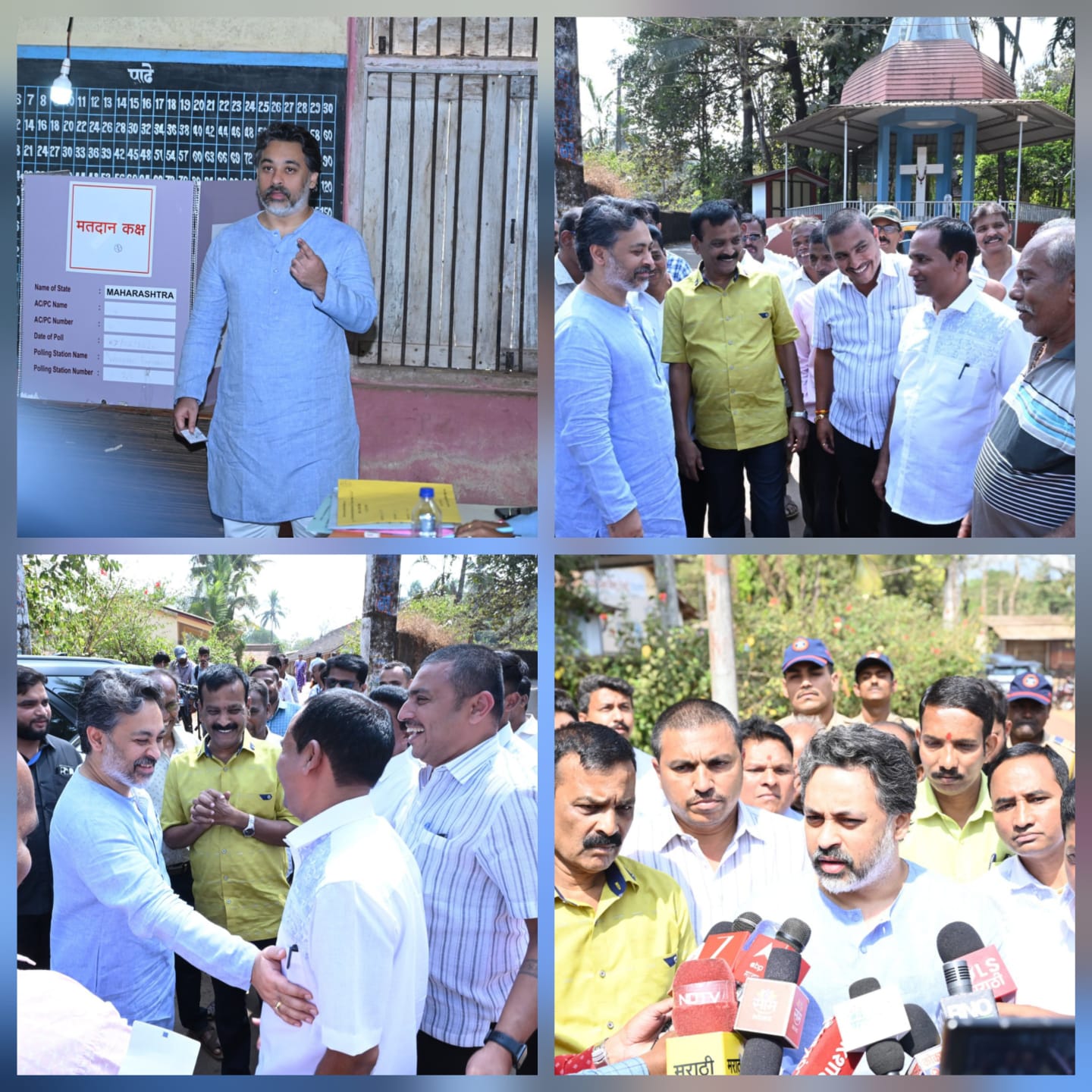 You are currently viewing आमदार निलेश राणेंनी बजावला मतदानाचा हक्क