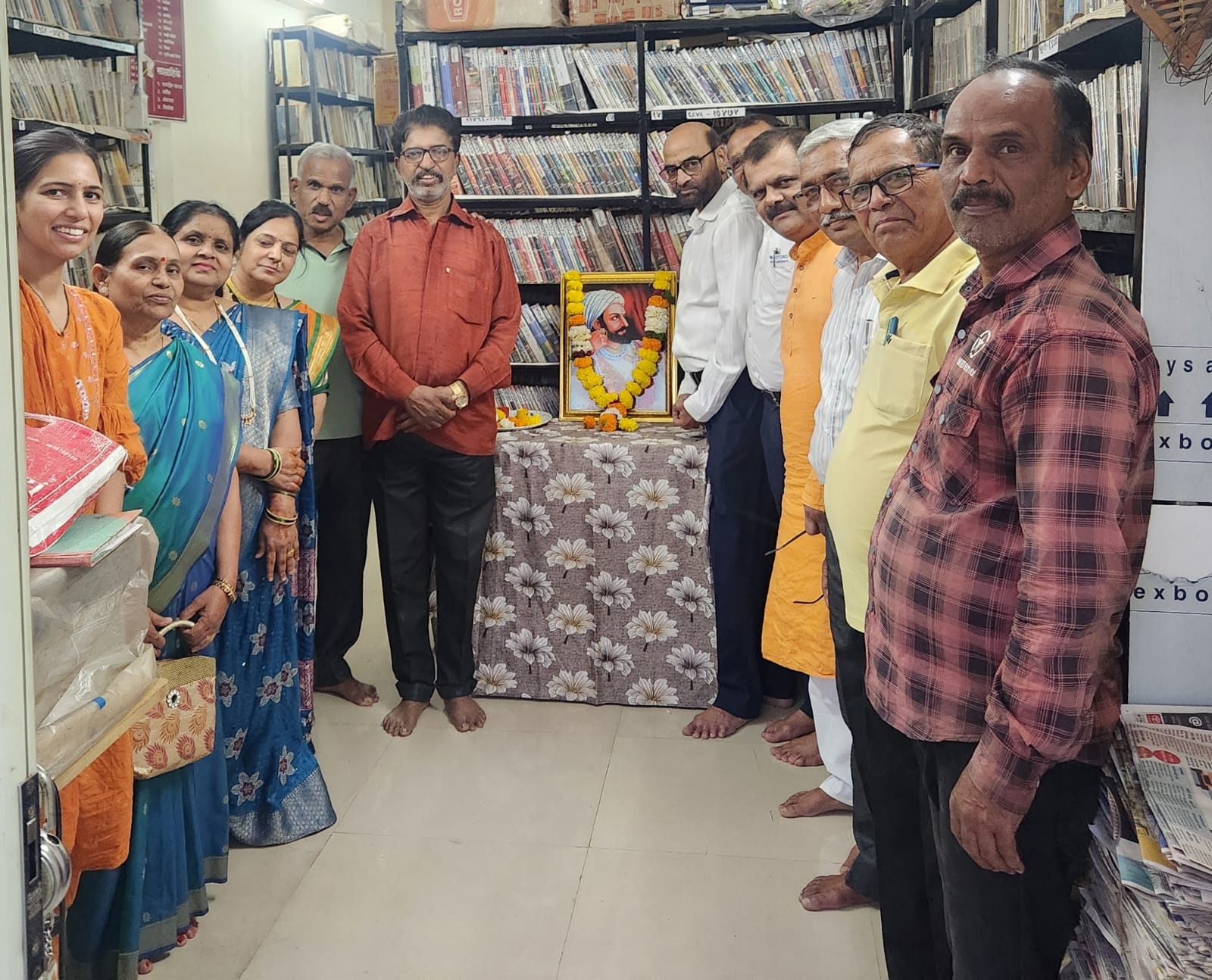 You are currently viewing शाहू वाचनालयाच्या वतीने शिवरायांना अभिवादन.