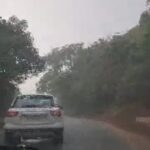 फोंडाघाटात मुसळधार पावसाने वाहतूक विस्कळीत