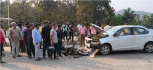 Read more about the article कुडाळजवळ मुंबई-गोवा महामार्गावर भीषण अपघात; दुचाकीस्वार दोन युवक जखमी