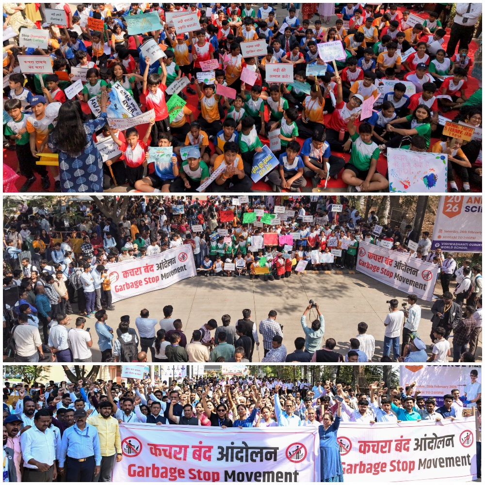 You are currently viewing मुळा–मुठा नदीत कचरा टाकण्याविरोधात विद्यार्थ्यांचा पुन्हा एल्गार