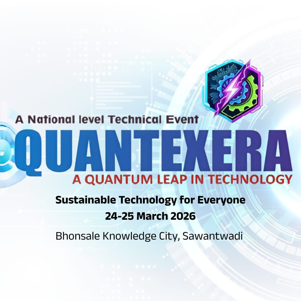 You are currently viewing २४–२५ मार्चला सावंतवाडीत राष्ट्रीय टेकफेस्ट ‘क्वांटेक्झेरा २०२६’…