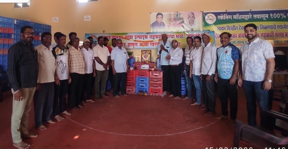 You are currently viewing देवगड तालुका आंबा उत्पादक संस्थेकडून आंबा खरेदी-विक्रीचा शुभारंभ 