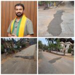 सावंतवाडीत कृतीची नवी ओळख: ॲड. रुजूल पाटणकर यांनी स्वखर्चाने बुजवले रस्त्यांवरील खड्डे