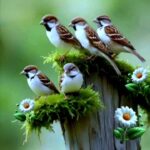 चिमण्यांची सकाळ