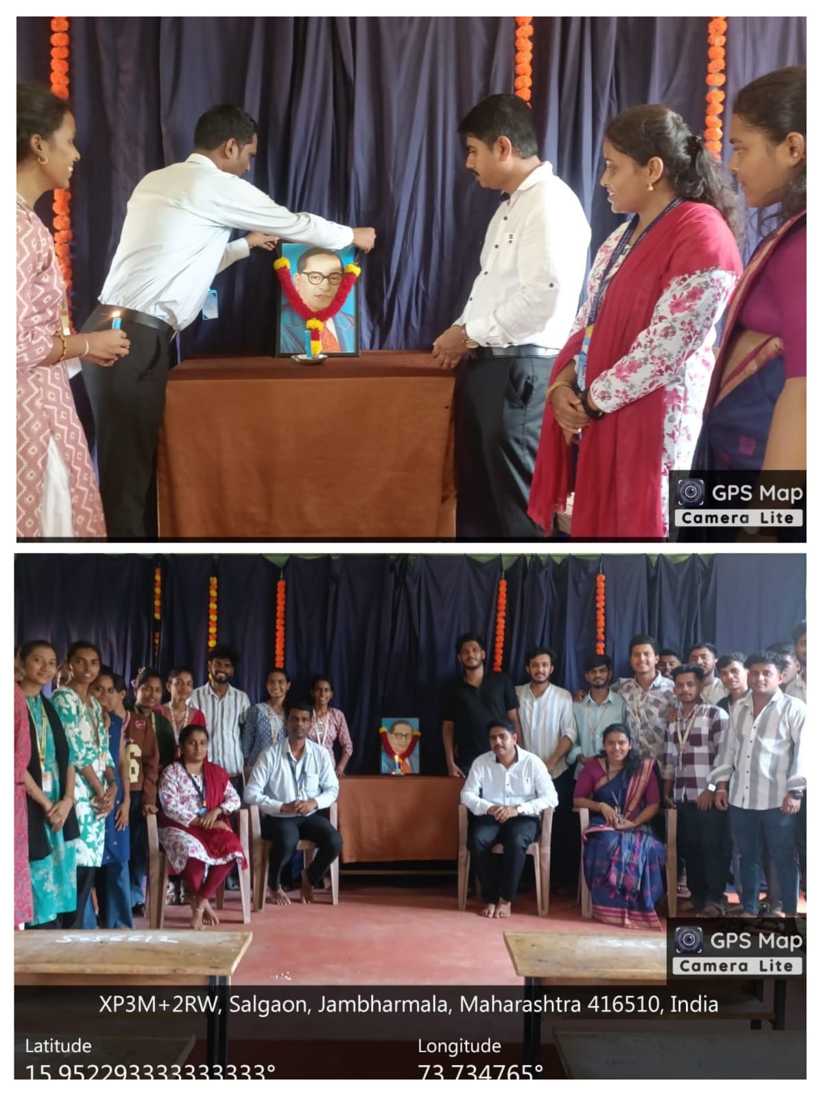 You are currently viewing साळगाव महाविद्यालयात १३५ व्या जयंती निमित्त महामानवाला विनम्र अभिवादन..!