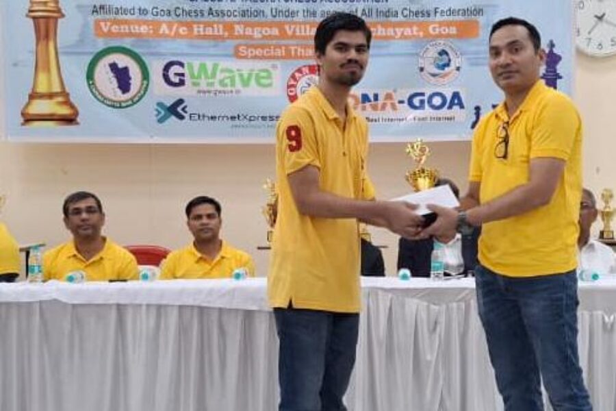 बाळकृष्ण पेडणेकर याने राष्ट्रीय बुदधिबळ स्पर्धेत पटकावला बाविसावा क्रमांक