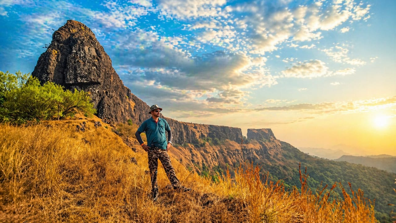 You are currently viewing मनोहर–मनसंतोष गड प्रदक्षिणा : सह्याद्रीतील शौर्य, साहस आणि शिवस्पर्श
