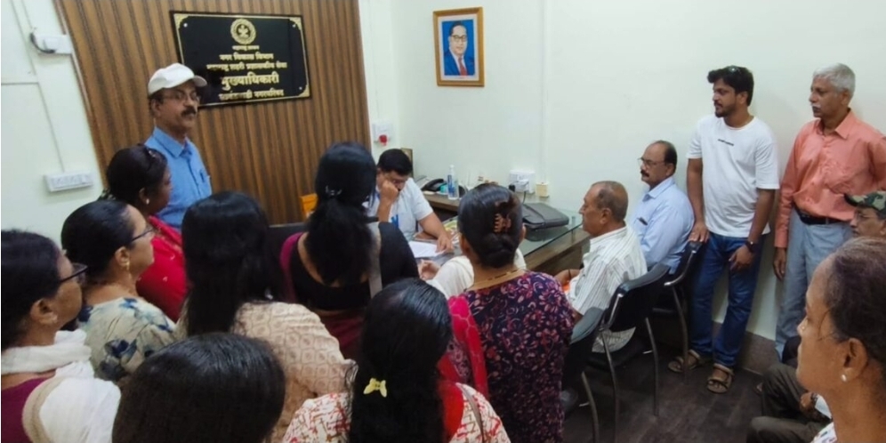 You are currently viewing सर्वोदय नगरातील समस्यांवर नागरिकांचा नगरपरिषदेवर मोर्चा; १ मे रोजी उपोषणाचा इशारा