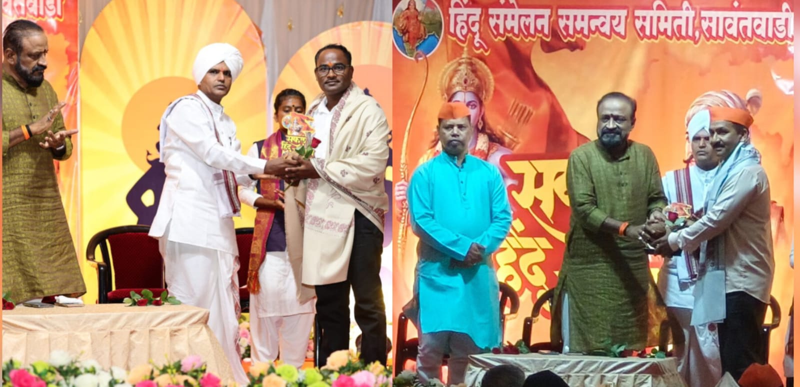 You are currently viewing सकल हिंदू संमेलन समन्वय समिती तर्फे सिंधु मित्र आनंद मेस्त्री व सामाजिक बांधिलकीचे रवी जाधव यांचा सत्कार.