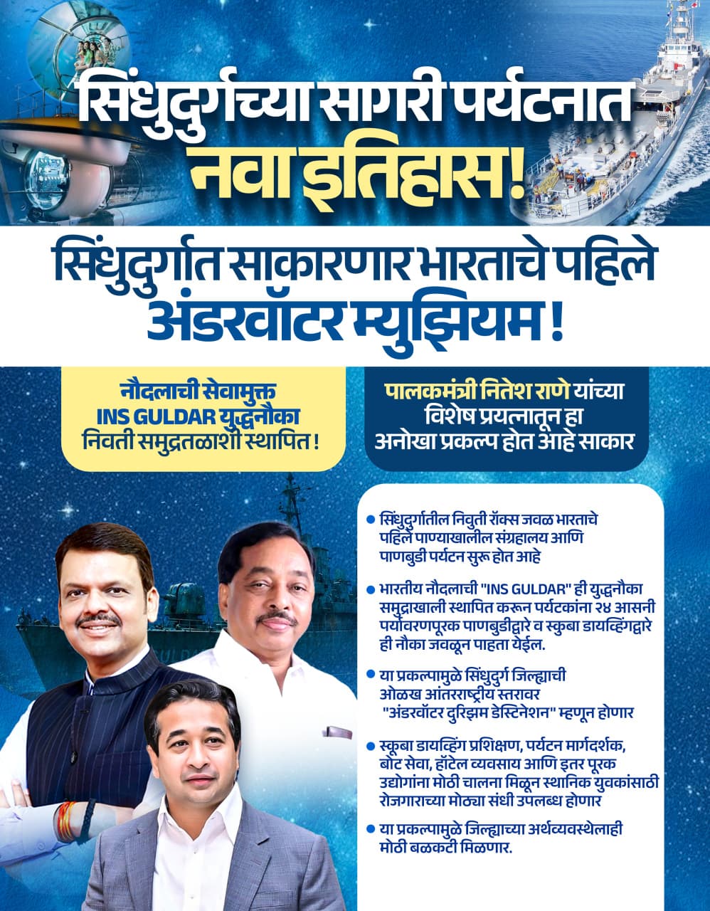 You are currently viewing सिंधुदुर्गच्या सागरी पर्यटनात नवा इतिहास!
