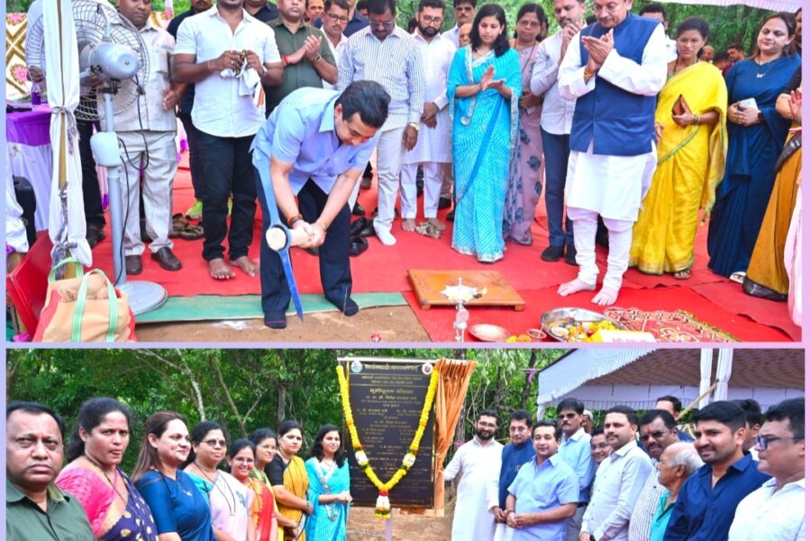 सावंतवाडी नगरपरिषदेच्या बहुप्रतिक्षित ‘मेडिटेशन योगा सेंटर’चे पालकमंत्री नितेश राणे यांच्या हस्ते भूमिपूजन