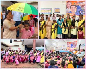 Read more about the article पालकमंत्री नितेश राणे यांच्या वाढदिवसानिमित्त ३३ अंगणवाडी केंद्रांना शैक्षणिक साहित्य व छत्री वाटप