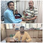 SBI च्या ७१ व्या वर्धापनदिनानिमित्त फोंडाघाट शाखेत ग्राहकांचे गुलाबपुष्प देऊन स्वागत