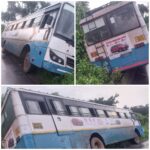 आजगावजवळ कदंबा बस कलंडली; चालकाच्या प्रसंगावधानाने ४५ प्रवाशांचे प्राण वाचले