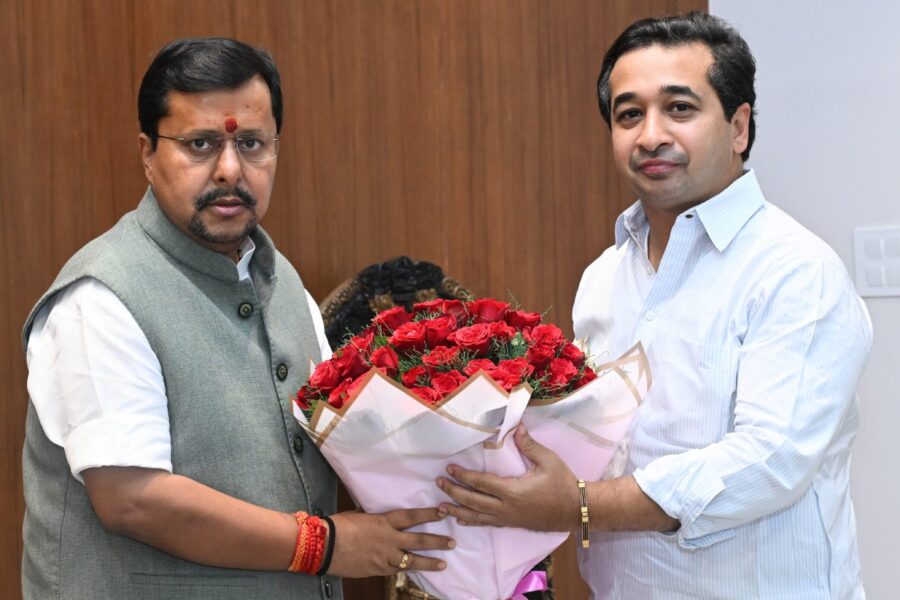 भाजपचे राष्ट्रीय अध्यक्ष नितिन नबीन यांची मंत्री नितेश राणे यांनी घेतली सदिच्छा भेट