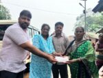 चौकुळ-म्हराटवाडी, बेरडकी वादळग्रस्तांना शिवसेनेची मदत