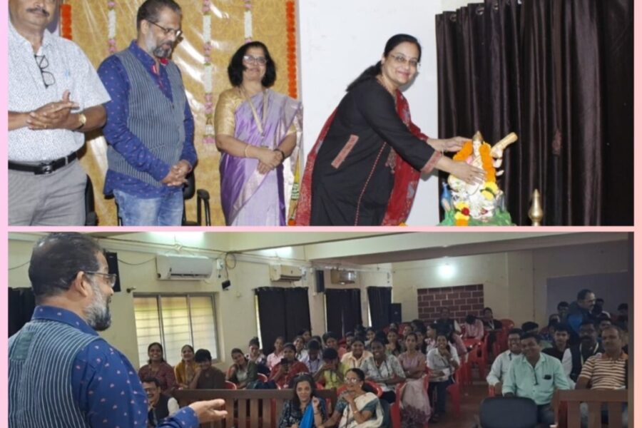 संत राऊळ महाराज महाविद्यालयात आवाज व कथाकथन संस्कार कार्यशाळेला उत्स्फूर्त प्रतिसाद