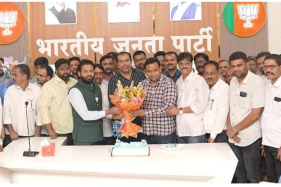 भाजपचे युवा नेते संदीप गावडे यांचा वाढदिवस उत्साहात साजरा