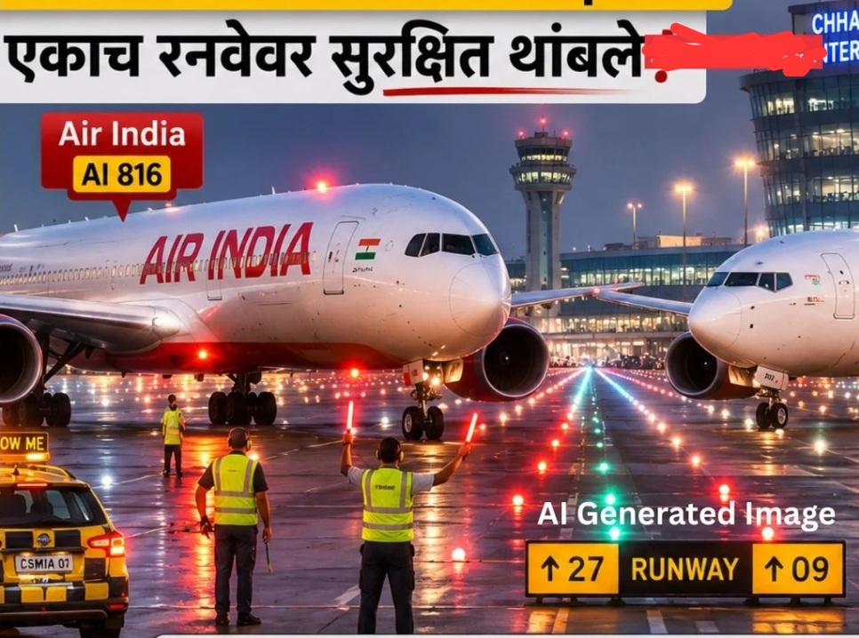 You are currently viewing मुंबई विमानतळावर मोठा अपघात टळला