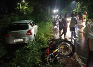Read more about the article कोलगाव मियासाब दर्ग्याजवळ भीषण अपघात; दुचाकीवरील तरुण-तरुणीचा मृत्यू