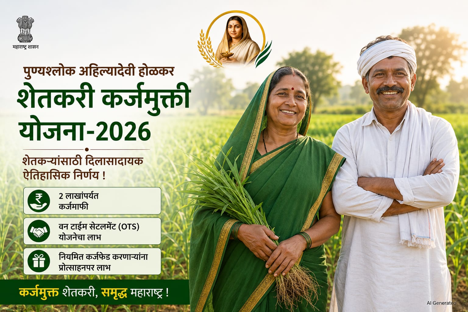 You are currently viewing आर्थिकदृष्ट्या सबलांना नव्हे ! गरजवंतांनाच कर्जमुक्तीचा लाभ !!