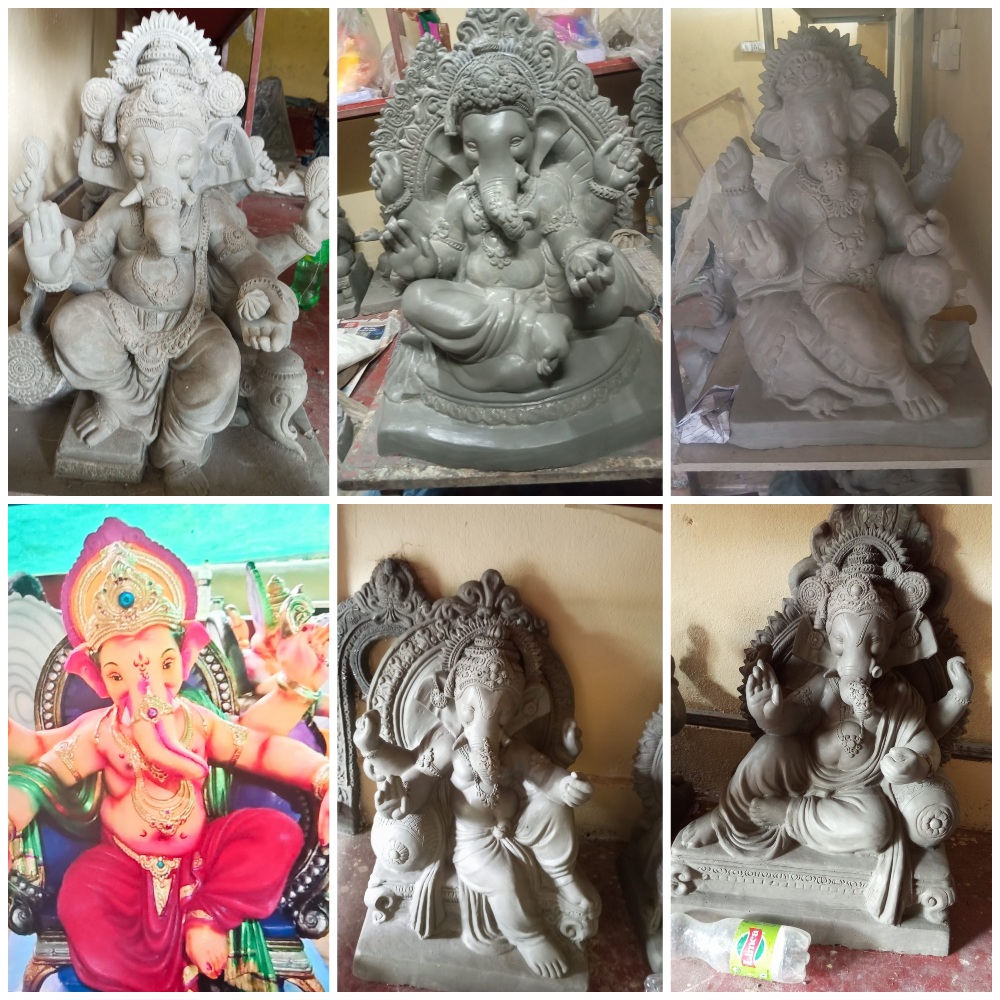 You are currently viewing फोंडाघाटातील गणेशमूर्ती शाळांमध्ये लगबग; पर्यावरणपूरक शाडूच्या मूर्तींना मोठी मागणी