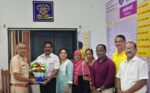 पोलीस निरीक्षक राजेंद्र मगदूम यांची सामाजिक बांधिलकी प्रतिष्ठानच्या पदाधिकाऱ्यांनी घेतली भेट