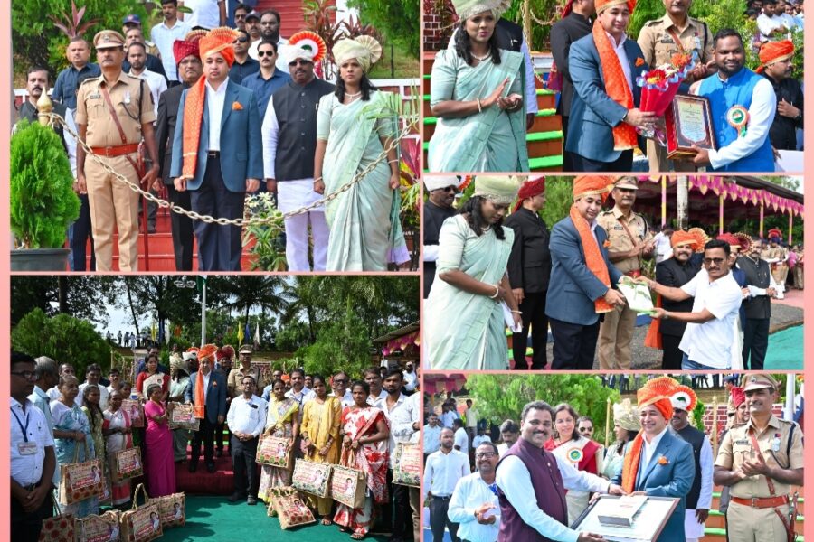 स्वातंत्र्यदिनाच्या समारंभात विविध क्षेत्रातील मान्यवरांचा गौरव