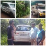आजगाव मळेवाड येथे अपघात; सुदैवाने जीवितहानी टळली