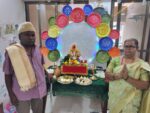 वरीष्ठ पत्रकार बाबू डिसोजा कुमठेकर यांच्या घरी पाच दिवसांचा श्रीगणेशोत्सव थाटात साजरा