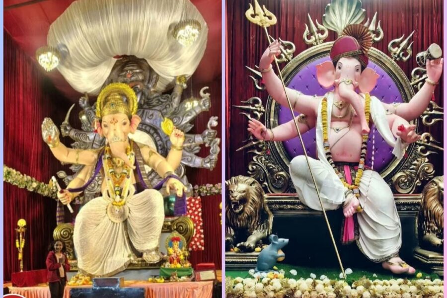 ईश्वरपुरात सार्वजनिक गणेश मंडळाचे देखावे सुरू; भाविकांची गर्दी 