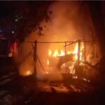 कुडाळमध्ये बंद गॅरेजला अचानक आग; दुरुस्तीचे साहित्य जळून नुकसान
