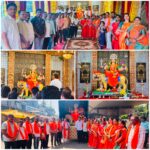 कणकवली तालुका शिवसेनेच्या वतीने दुर्गामातेची विधिवत प्रतिष्ठापना
