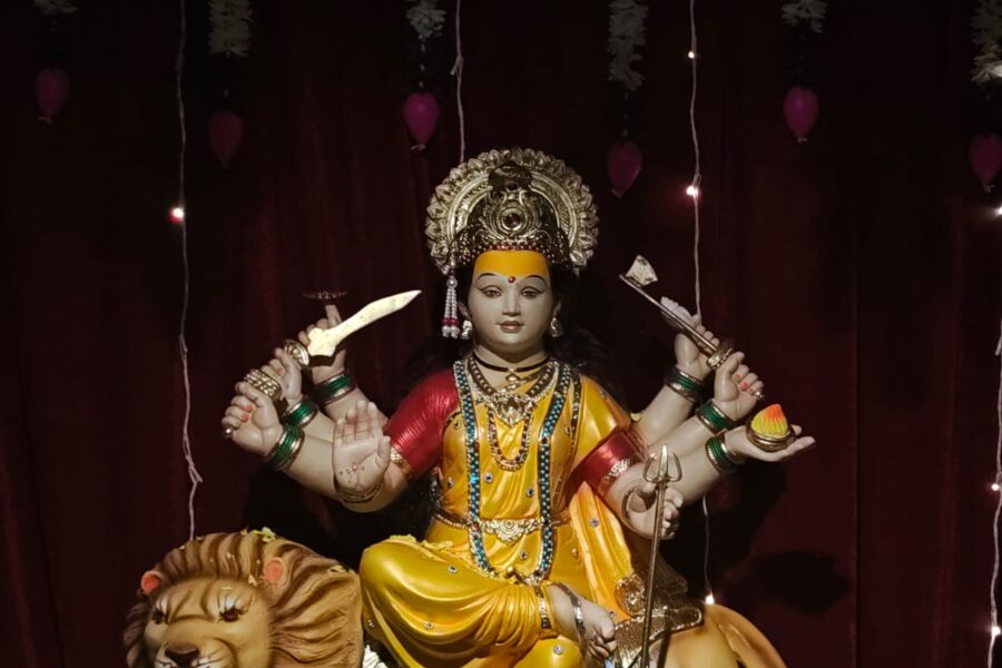 विवेकानंद नगरात भक्तीचा जागर, सलग तिसऱ्या वर्षी दुर्गामातेचे आगमन
