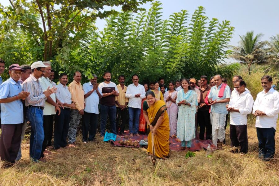 वाघीवरे-वेळगिवे गावांसाठी बीएसएनएल टॉवरचे भूमिपूजन