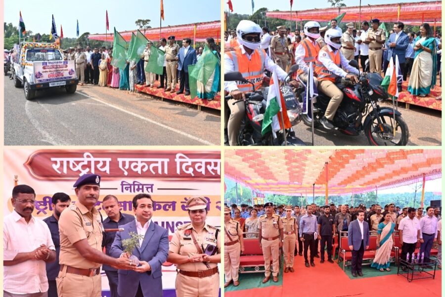 राष्ट्रीय एकता दिवसानिमित्त सिंधुदुर्गात मोटरसायकल रॅलीचे स्वागत