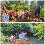 रोटरी क्लब ऑफ सिंधुदुर्ग सेंट्रल व मळीवाडी ग्रामस्थांच्या श्रमदानातून दोन ठिकाणी वनराई बंधारे